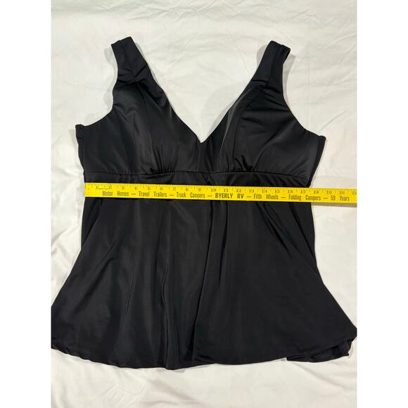 Lane Bryant Black Swimsuit Top Size 22 - Picture 6 of 6